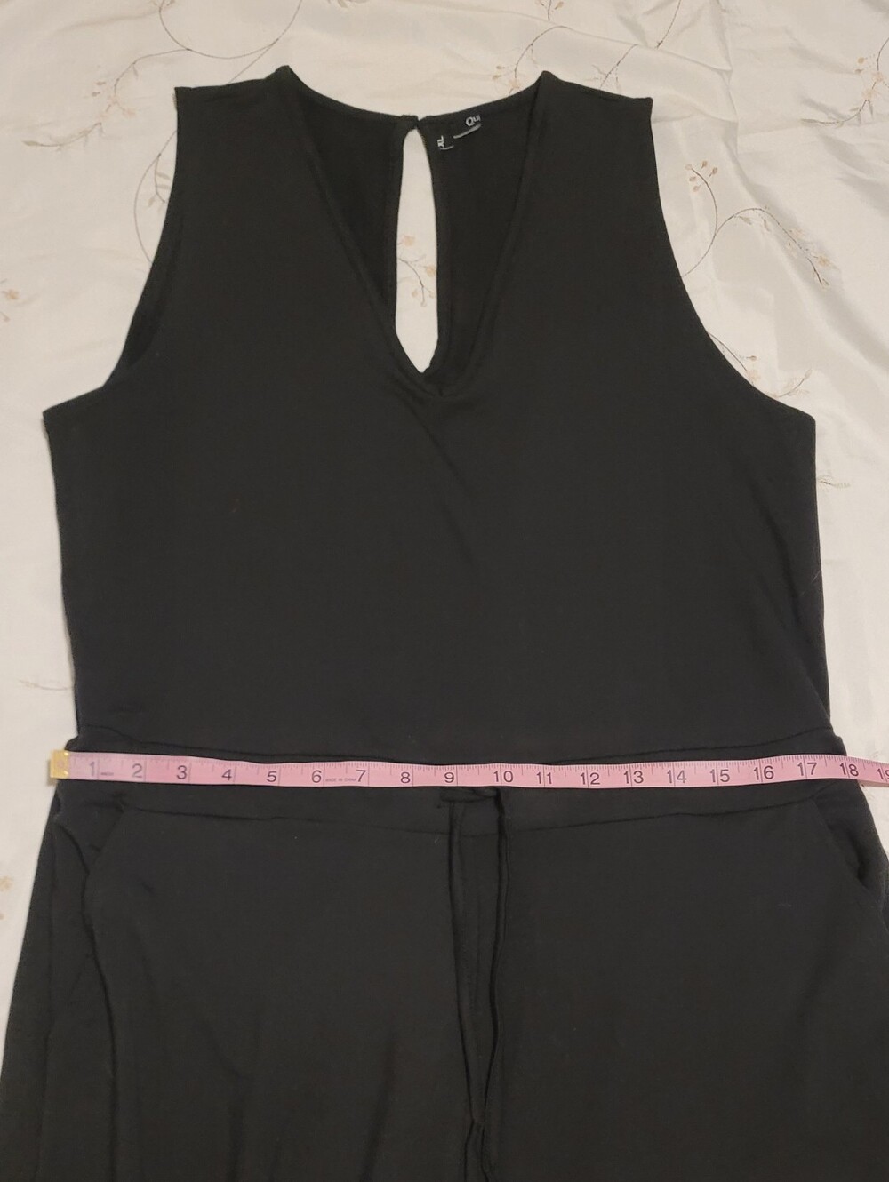 ​Quince French Terry Modal Sleeveless Jumpsuit Black EUC Size XL - Picture 12 of 16